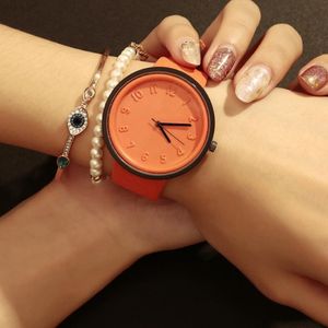 Stereoscopic Numeral Girls Watches Womans Creativity Canvas Leather Strap Fashion Simple Casual Ultra-thin Ladies Watch 2021 Wristwatch 322M