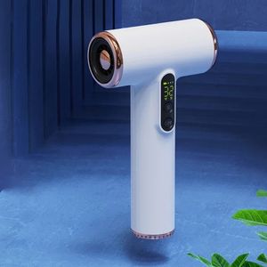 Wireless Rechargeable Hair Dryer with LED Display and 30000 RPM High Speed Mini Portable Blow for Home Dormitory Travel 240506