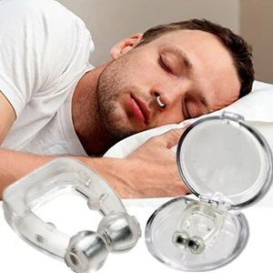 Magnético Anti -ronco pare de roncar o nariz Clipe Sleep Bandeja de sono Ajuda Apnea Guard Night Dispositivo