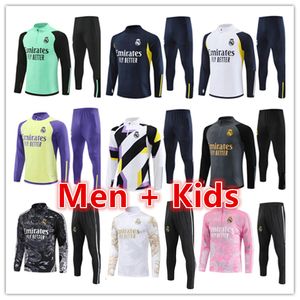 2023 2024 2025 Real Madrid Trainingsanzug Vini Jr. Bellingham 23/24/25 Real Madrid Long Sleeves Men Kids Football Kit Sportswear Chandal Futbol Survetement