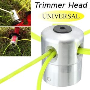 Universal Aluminium Trimmer Head med fyra linjer för Borst Cutter Grass Ersättningsverktyg Del 240516