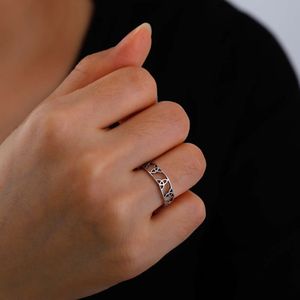 Witch s irländsk ring för kvinnor ihåliga rostfritt stål keltiska knutfinger ringar trolldom amulet smycken födelsedagspresent