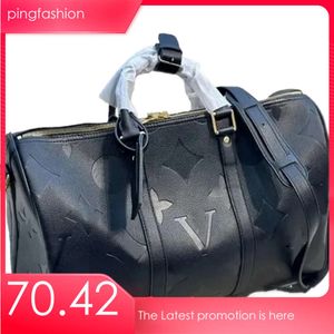 Marca Black 10A EMED DUFFEL 50 cm da viaggio da viaggio classico classico maschile e ping da uomo in pelle da esterno da uomo e da donna