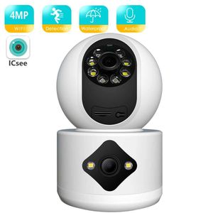 Kits de câmera sem fio Besder 4MP IP Wi -Fi Wireless Câmera Monitor de bebê AI Rastreando a câmera de vigilância de vídeo Mini Câmera de segurança CCTV ICSEE APLICAÇÃO J240518