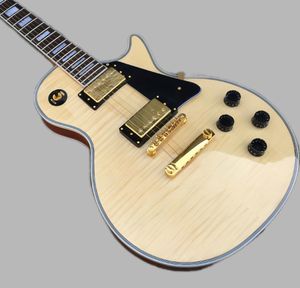 高品質のOEM電子ギターバーリウッドカラーギターリアル写真無料送料埋め込み指板ゴールドハードウェア1959