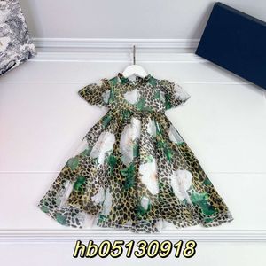 Dresses Spring/summer Girls' Dress Flower Design Silk Cotton Fabric Sweet Cute