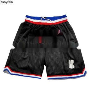 Clippers Jersey American George Leonard Black Pocket Basketball Pants Shorts Sports Shorts Horts
