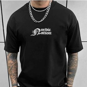 Magliette maschili da uomo cotone oversize corta t-shirt oversized oversize