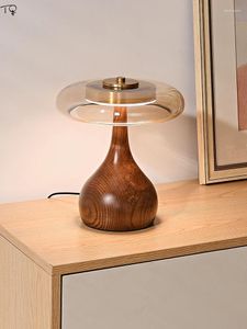 Table Lamps French Design Retro Luxury Lamp LED Bedroom Bedside Copper Wood Desk Lights Living/dining Room Coffee Study Homestay