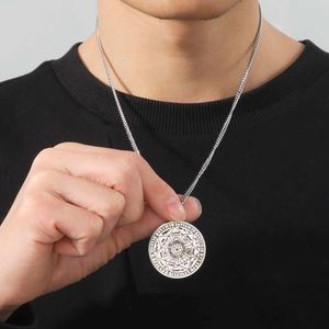 Seal Of Solomon Seven Archangel Necklace Stainless Steel Saint Michael Pendant Jewelry Engraving For Man Amulet Gifts