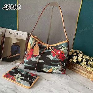 Designer Womens Shoulder Bags Carryall MM PM Tote Vintage Carry All Hobo Wallet Fashion Lady Bowknot Coin Purse Handväskor Flower Satchel Tote Bag