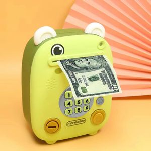 1pc Childrens Frog Bank Money Boxes Combination Lock Coin Saving Banknote Cash Deposit Safe Box Storage Case Gift 240518