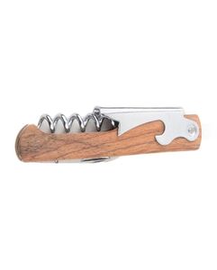 Edelstahl Handheld Deluxe Flaschenöffner Holzgriff Weinöffner Korkenzieher Doppelscharnern Kellner Weinflaschenöffner DH04273543224