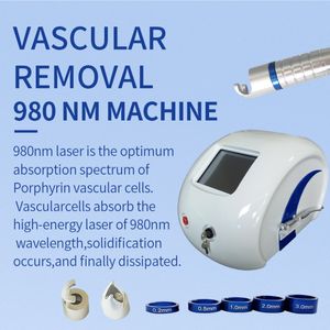 Máquina a laser chassi vermelho 60W 980nm Diodo a laser Remoção vascular Vasos sanguíneos Spider Vein