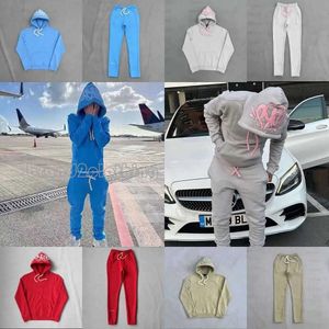 Vinterord set central cee bomull plysch hoodie högkvalitativ fast färgtryck synaword sweatshirt synaworld hoodies syna tracksuit c