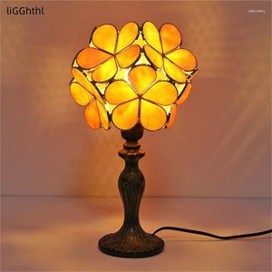 Bordslampor Moderna LED -blommor Desk Light Creative For Home Bedroom Decoration