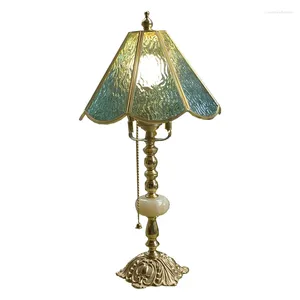 Table Lamps Simple French Retro Bedroom Romantic And Creative Bedside Dining Room Atmosphere Brass Lamp