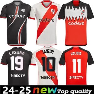 River Plate Soccer Jerseys 23 24 Men Set Kit Kids 2023 2024 Camiseta de Futbol de la Cruz Beltran Borja Solari Simon Função de futebol Fãs de camisas de futebol Lar