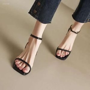 s casual spänne kvinnor rems sandaler gummit kvadrat hälen fritid pu sandalias mujer sandal caual leiure sandalia 128 ia d fb22