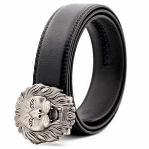 KAWEIDA Fashion Lion Metal Automatic Buckle Belt Belts for Men 2018 Ceinture Homme Men's Genuine Leather Belt 270f
