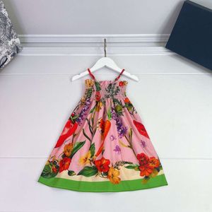 Klänningar Spring/Summer Print Pastoral Vegetable Girl's Sling Dress Holiday Style