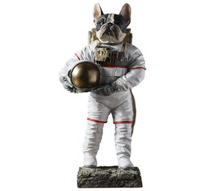 BUF NORDIC DUM DEK DOKONACH DOMOWEGO Astronauta pies statua żywica rzemiosła dekoracyjne ozdoby urocze domy rzeźby zwierząt figurki2547240