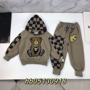 Women's T-shirt Spring Autumn Product Hooded Panel Little Bear Set Made of Pure Cotton Fabric, Handsome, Fashionable, Soft Comfortable