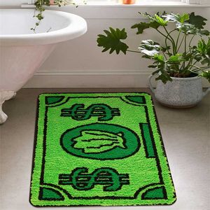 Carpets Cartoon Money Duoduo Bathroom Floor Mat Water Absorbent Non slip Foot Living Room Bedside Blanket with Imitation Cashmere H240517