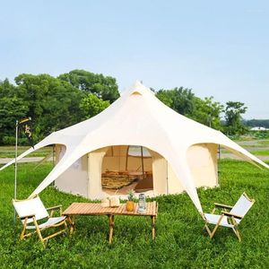Tendas e abrigos acampamento de tendas Big Removable Beach Shade Dobring Shelter Glamping Campanha de camping de cabine de luxo casas de campanha ao ar livre