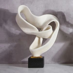 Industrial Resin Abstract Sculpture Home Decorative Figurine Desk Art Decor in Bronze 240517