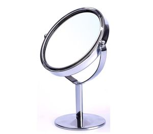 Wysokiej jakości kobiety owalne makijaż makijaż lustro podwójny podwójny bok obrotowy stojak na biurko kosmetyczne stoł