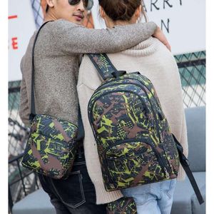 2024-2025 Heiße beste Outdoor-Taschen Camouflage Travel Rucksack Computerbag Oxford Bremskette Mittelschule Schülertasche viele Farben T001