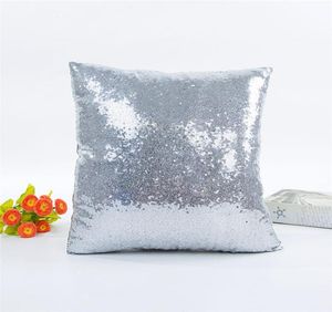 14 colors glitter sequins pillow case solid color cushion home car comfortable decor waist cushion cover pillowcase7420384