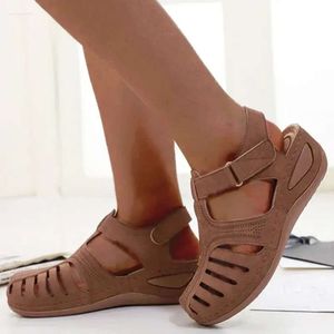 2024 S Summer Sandals Shoes Women с каблуками с удобными элегантными женщинами на низких каблуках.