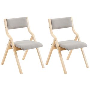 2 Pack Moderna fällstolar med vadderad säte och rygg, träkatsolar extra stol för gäster vardagsrumskontor bröllopsfest