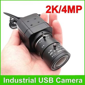 Веб-камеры HD 2K Network Camera 30fps Высокоскоростной UVC OTG 4MP USB-камеры с 2,8-12 мм Zoom CS Lens Lens Lens Lens и воспроизводитесь для Live Treaming YouTube J240518