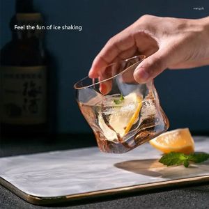 Vattenflaskor japanska koppar oregelbundna form whisky glasögon is mönster vik papper kristall whisky öl ving glas dricksuppsättning
