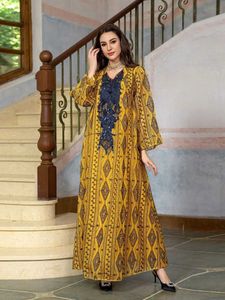 Ethnic Clothing Eid Party Dress for Women Abaya Muslim Sequins Ramadan Saudi Arabic Diamond Dubai Islam Robe Caftan Morocco Maxi Vestido 2024 T240515