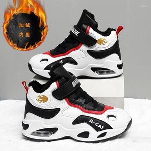 Casual Shoes Boys and Girls Winter Warm Children's Plush Sneakers Light Running Basketball