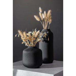 Boho Deco para vasos de janela definido em vaso de flores preto Matt como decoração de casa Flores frescas secas de 2 240517