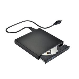 Optical Drives DVD ROM Extern Drive USB 2.0 CD/DVD-ROM CD-RW Player Burner Slim Reader Recorder Portable för bärbara Windows Book Dro Otdon