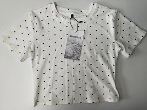 Kvinnors t-skjortor zdjdwdsn nr women crop tops mode kort ärm t-shirt casual streetwear kläder