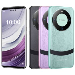 Uppgraderingar 7,3 tum helskärm mobiltelefon Mate60 Pro smartphone Android 10.0 12G 512G Face Unlock