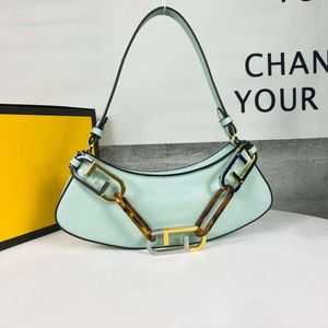 2024 New Half Moon Underarm Handheld Fashionable Trend Hawksbill Casual Shoulder Zipper Bag 80% factory wholesale