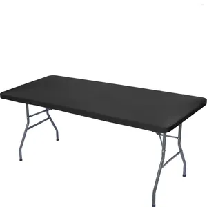 Toalha de tabela spandex toalha de mesa de mesa apertada ajustada de alongamento lavável e resistente a rugas tampa do pátio