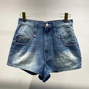 Shorts femininos 2024 Summer mulheres jeans reta de cintura alta casual damas soltas jeans curtas