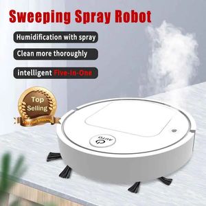 Cinque in un robot di pulizia intelligente robot domestico aspirapolvere wireless ad aspirapolvere elettrico urbanatore umidificatore spray 240510