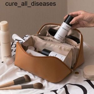 Cosmetic Bags Cases Large Travel Bag For Women Makeup Organizer Female Toiletry Leather Highcapacity Case Storage Pouch 230421