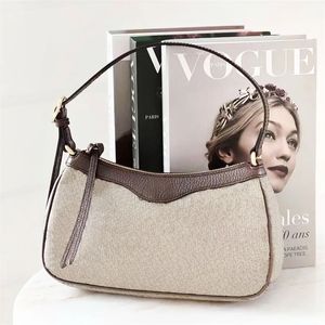 Płótno mini luksusowe torby na crossbody Torby moda łańcuch torebki na ramię w połowie księżyca portfel