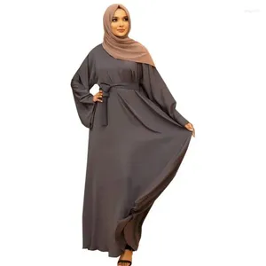 Etniska kläder jalabiya för kvinnor kebaya malaysia kvinnors outwear muslimska kaftan abaya enkel fast färg plus storlek klänning set caftan